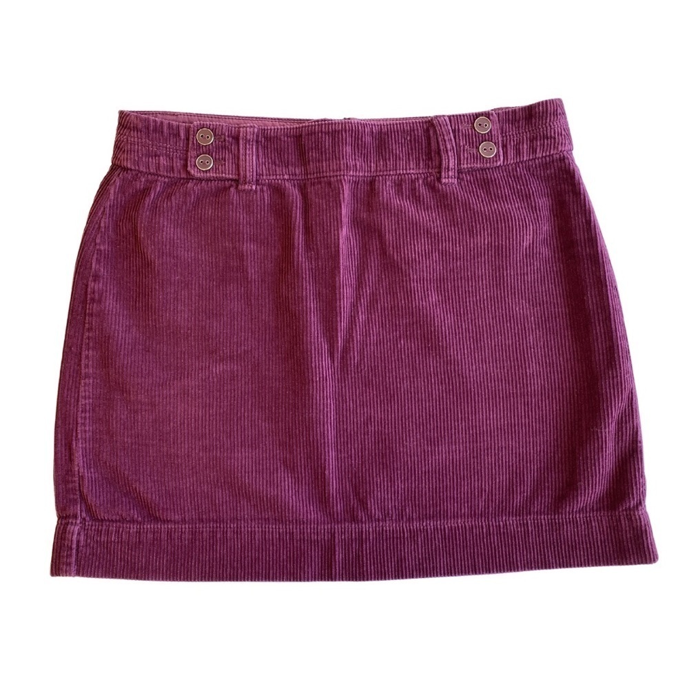 Ann Taylor LOFT Women’s Corduroy Mini Skirt Purple Size 6 GUC